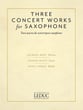 Three Concert Works for Saxophone cover